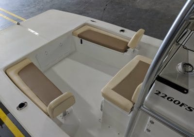 back seats of the bayrider 2260 fs